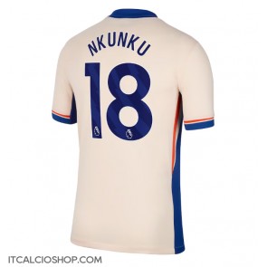 Chelsea Christopher Nkunku #18 Seconda Maglia 2024-25 Manica Corta